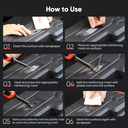 Car Bumper Repair Soldering Iron Tool 50W/100W, Adjustable Temperature Welding Rework Station