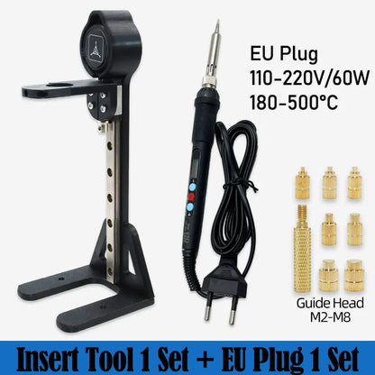 Heat Set Insert Kit with Stand – M2-M6 Brass Threaded Inserts, up to 1040 Pieces
