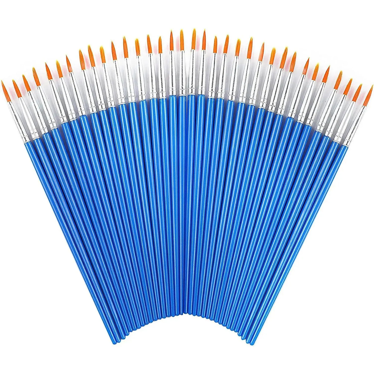 Detail Touch-Up Paint Brush Set – 50pcs Fine Brushes for Automotive Spot Painting & Pinstriping