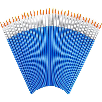 Detail Touch-Up Paint Brush Set – 50pcs Fine Brushes for Automotive Spot Painting & Pinstriping