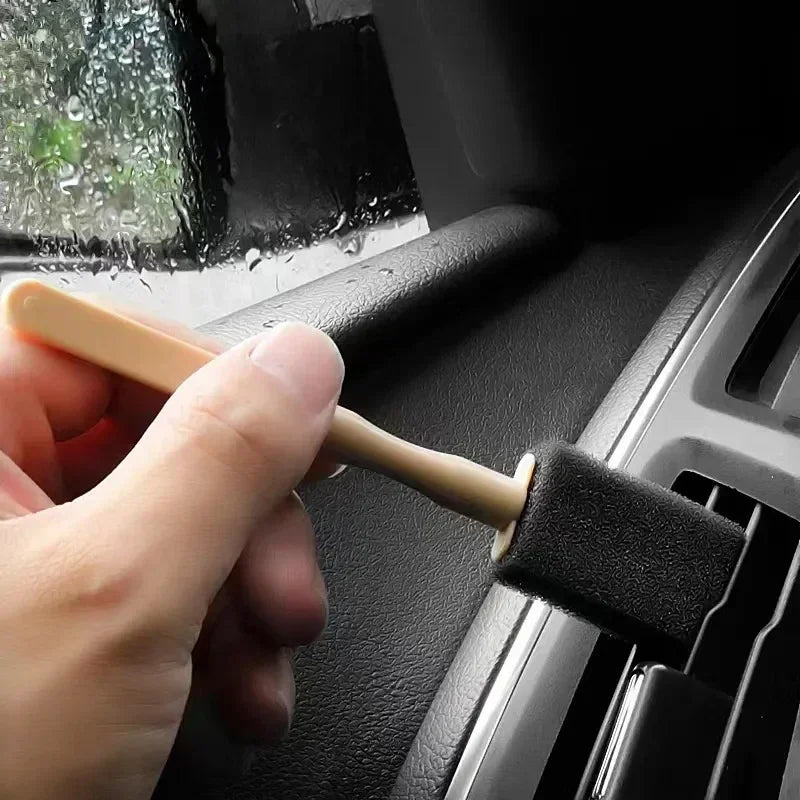 Car AC Vent Cleaning Brush Set – Detail Foam Swabs for Vents & Interior Crevices
