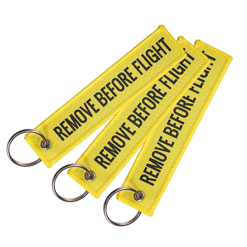 Embroided Keychain - Remove Before Flight