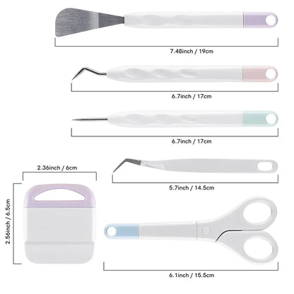 6-Piece Vinyl Weeding & Cutting Tool Set – Wrap, Decal & Craft Kit