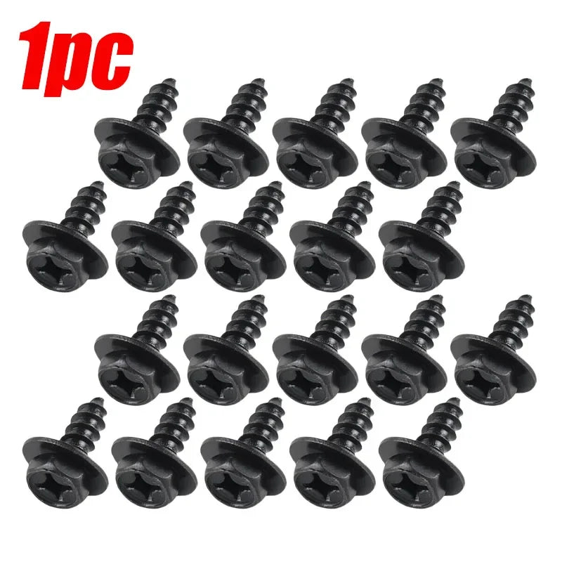 Hex/Philips Head Screws for Car Bumper, Fender, Splash Guards, Universal 1-50pcs