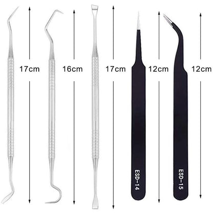 Vinyl Weeding & Wrap Tool Set – Picks, Tweezers, Knife & Scissors