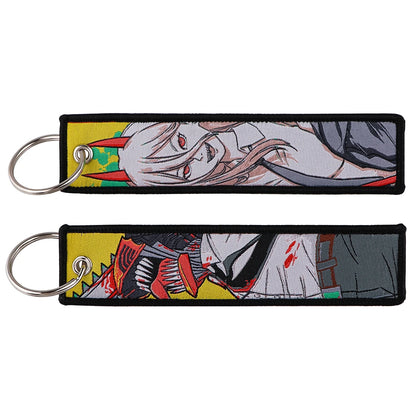Embroided Keychain - Anime 100 versions, Gensin Impact, Tartaglia, Zhongli, Mavuika, Heavenly Principles and more!