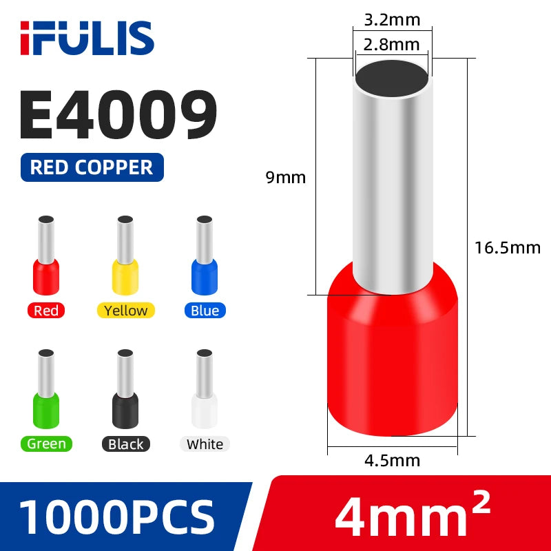 Insulated Wire Ferrule Terminal Assortment (Multi-Gauge)