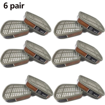 BULK 6001 Filter Cartridge 5N11 Dustproof Cotton, Fit For 3M 6200/7502/6800 Gas Mask Chemical Painting Spray Respirator