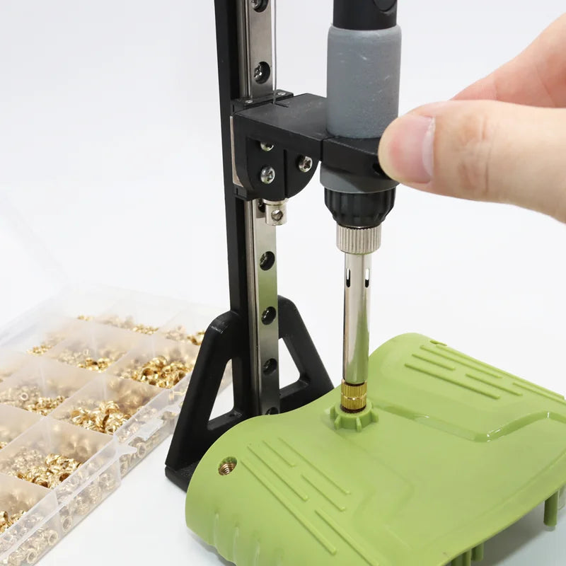 Heat Set Insert Kit with Stand – M2-M6 Brass Threaded Inserts, up to 1040 Pieces