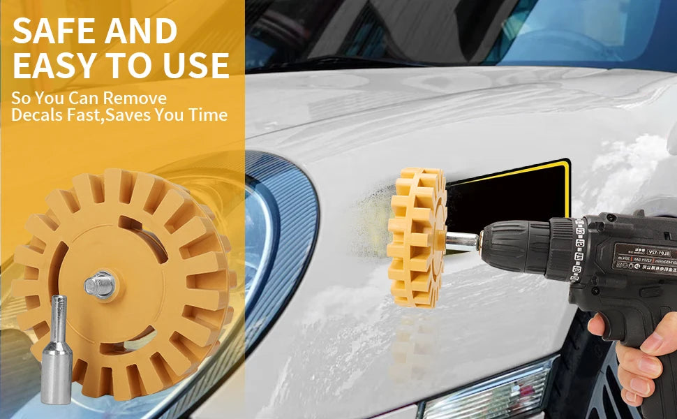 Rubber Eraser Wheel, Adhesive/Vinyl Remover