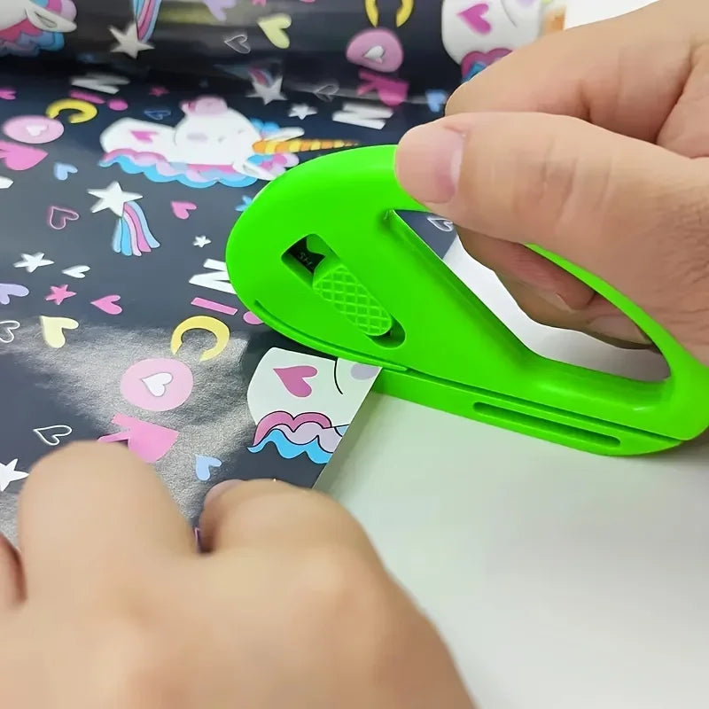 Wrap & Foil Cutter, Paper Trimmer With Replacable Razor Blade