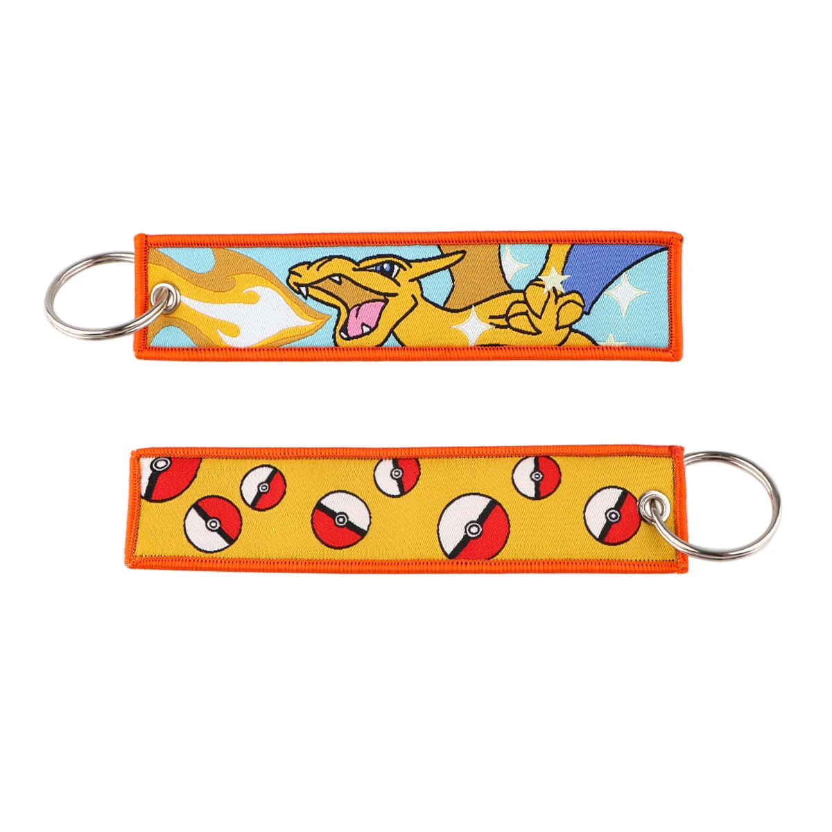 Embrioded Keychain - Pokemon Anime, Pikachu,Squirtle, Eevee, Snorlax, Bulbasaur and more