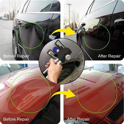 Paintless Dent Repair Kit – Suction Cup Dent Puller with Glue Tabs for Auto Body