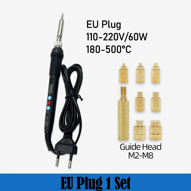 Heat Set Insert Kit with Stand – M2-M6 Brass Threaded Inserts, up to 1040 Pieces