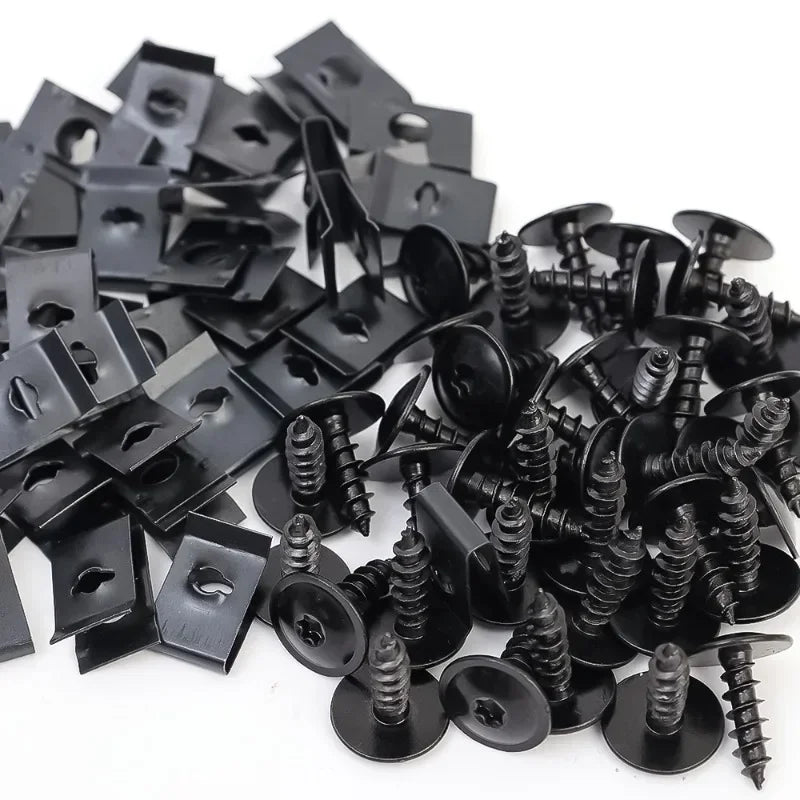Torx Screw & U-Clip Retainer, Fasteners Kit 20-80Pcs