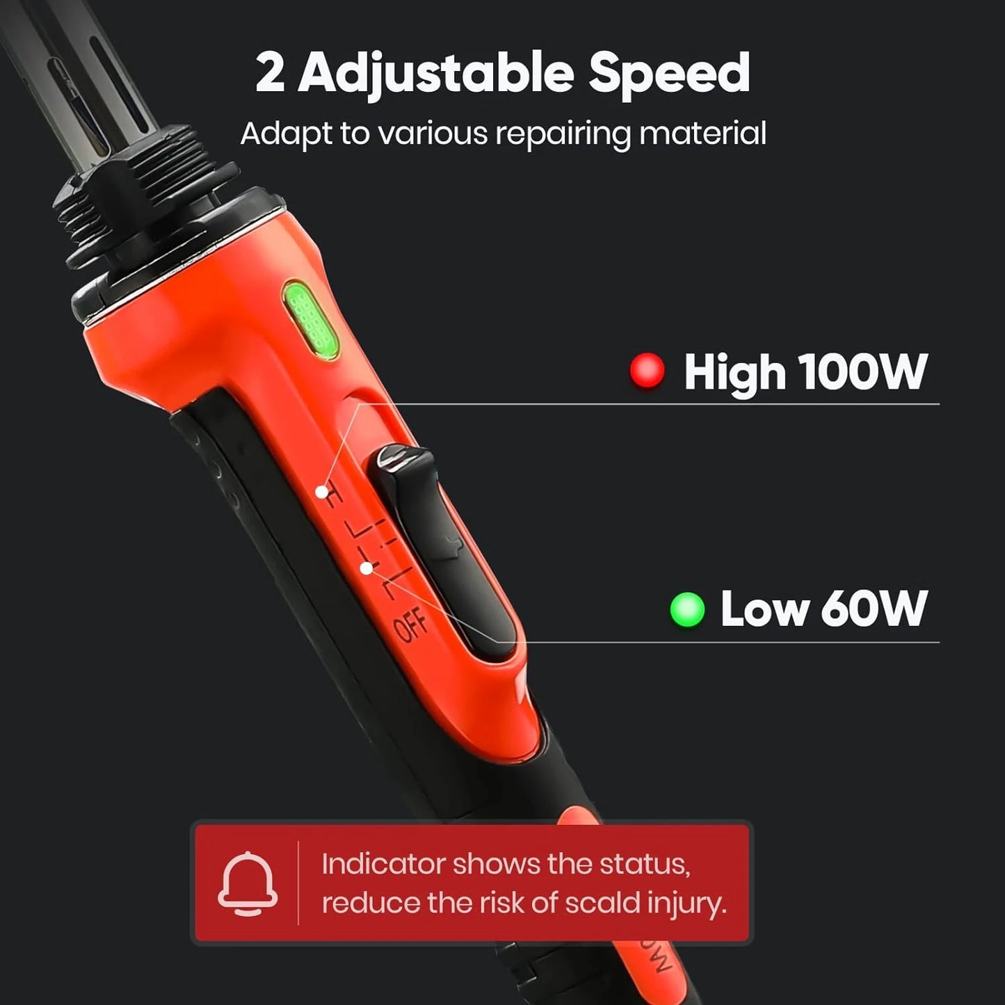 Car Bumper Repair Soldering Iron Tool 50W/100W, Adjustable Temperature Welding Rework Station