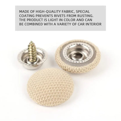 Car Interior Roof Headliner Buckles – Fabric Retainer Rivets & Repair Caps