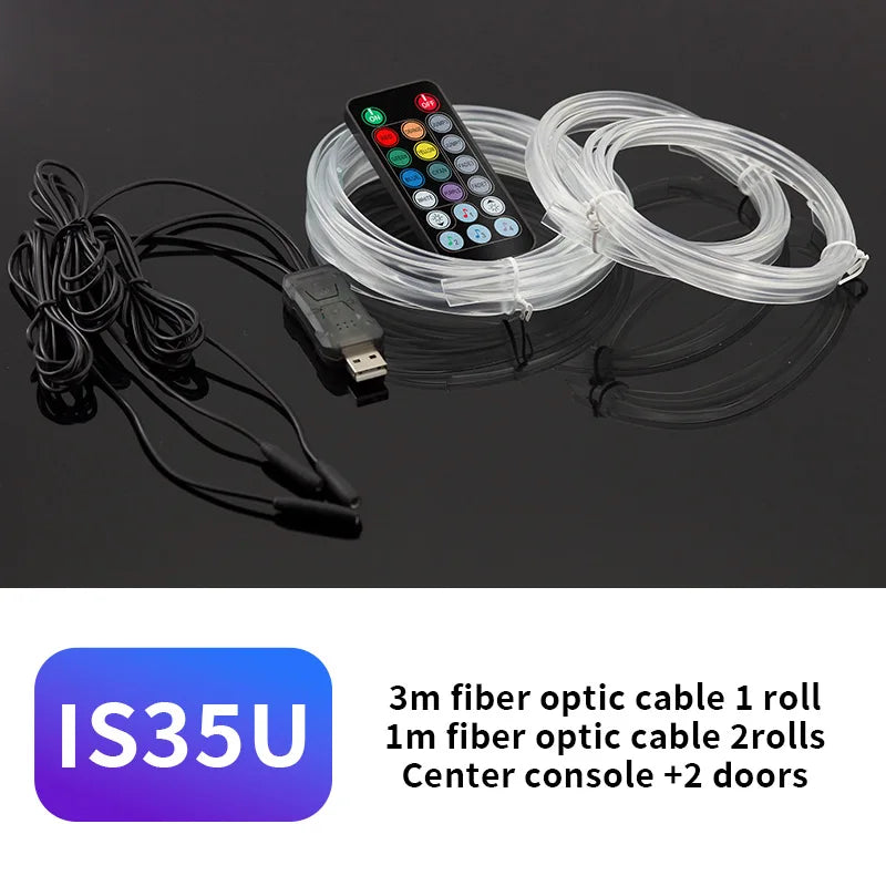 Car Ambient Interior lighting - 1M/3M/5M/10M Flexible Neon Waterproof Multicolor Led Strip