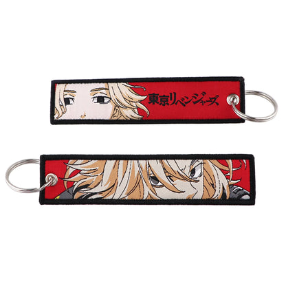 Embroided Keychain - Anime 100 versions, Gensin Impact, Tartaglia, Zhongli, Mavuika, Heavenly Principles and more!