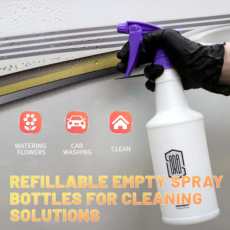 Fine Mist Spray Bottle for Car Detailing – Heavy-Duty HDPE Chemical-Resistant Sprayer