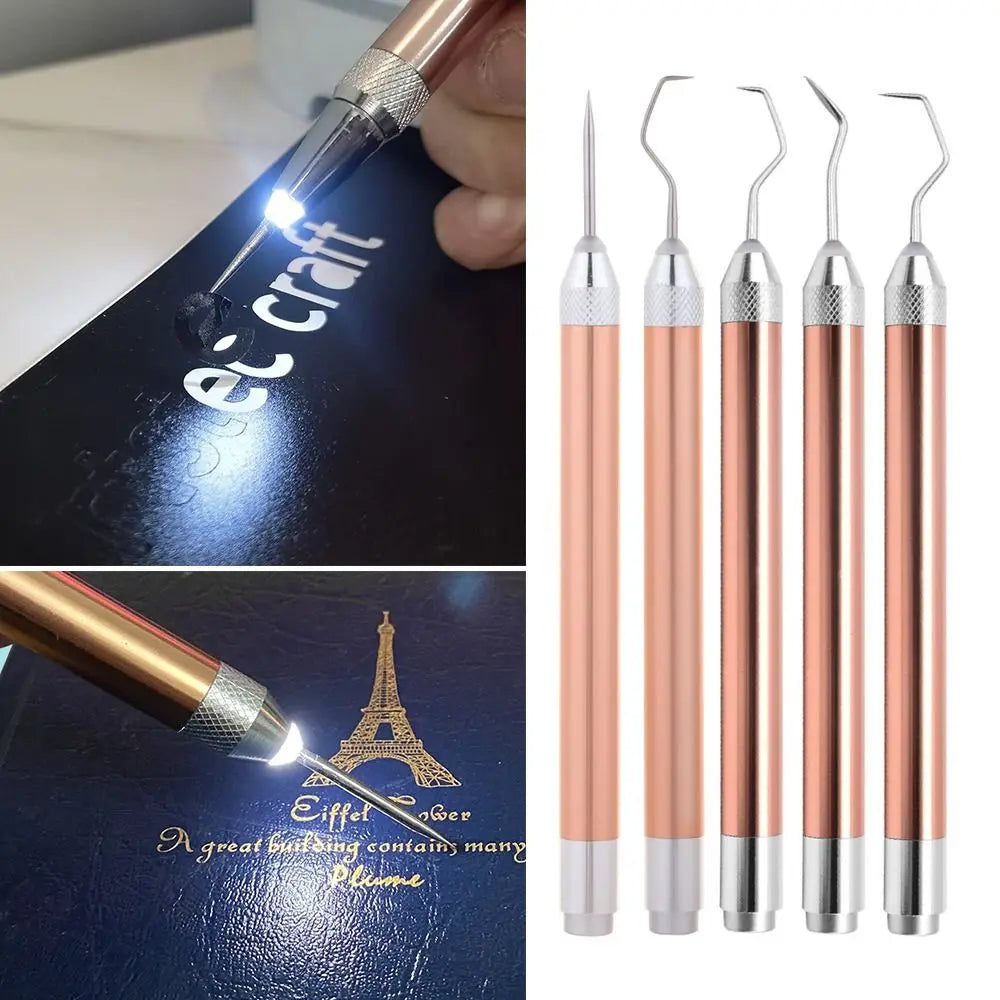 LED Vinyl Weeding Tool Set – Illuminated Weeder Pens for Car Wrap & Decal Work
