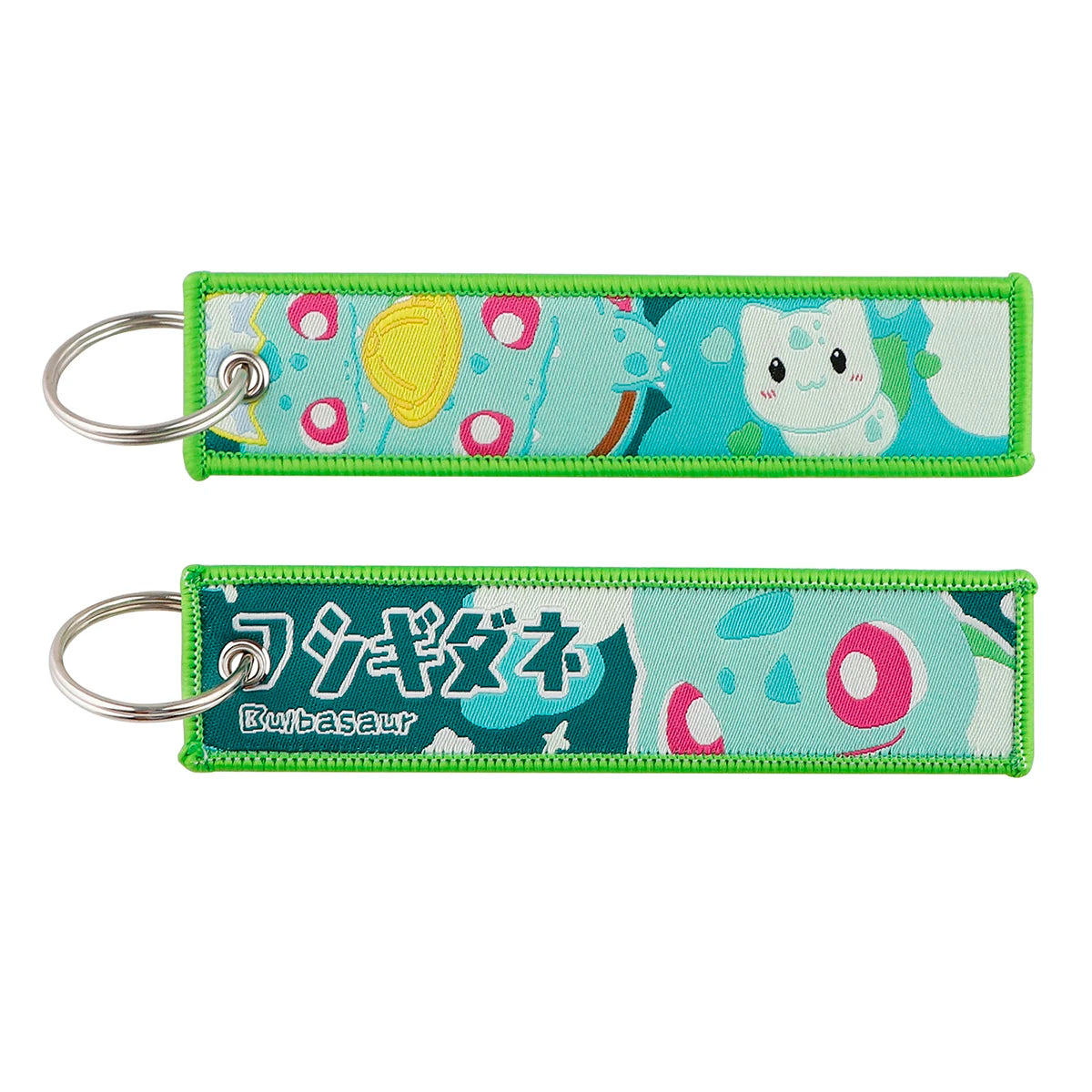 Embrioded Keychain - Pokemon Anime, Pikachu,Squirtle, Eevee, Snorlax, Bulbasaur and more