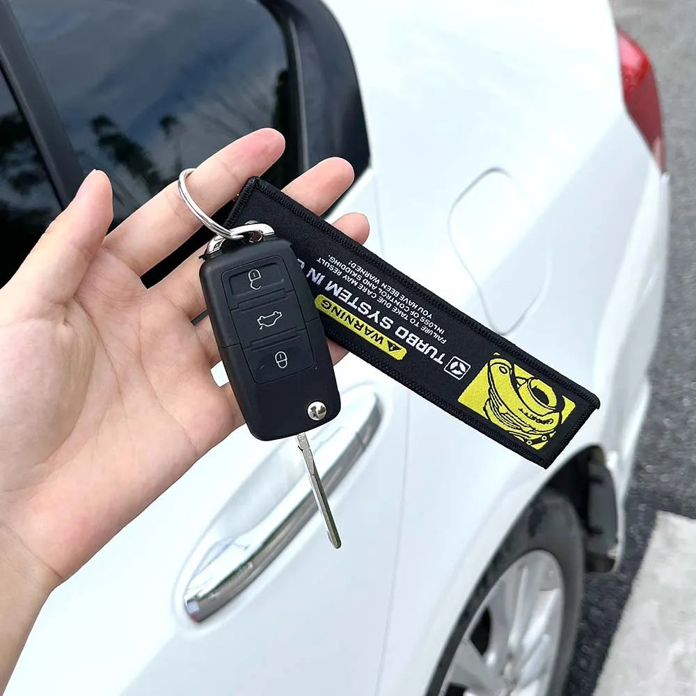 Embroidered Keychain - JDM, Nos, Recaro, Bride, Initial D, HKS