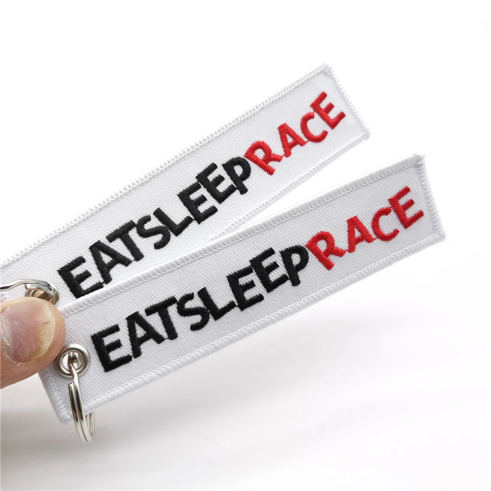 Embroided Keychain - Type R, Eat Sleep Race, HKS, BIRDE, Tein and more!