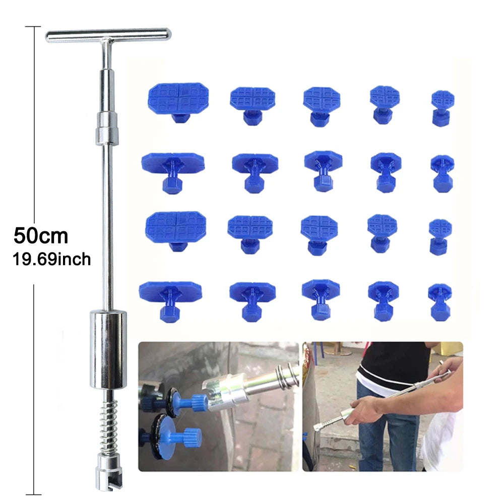 PDR Impact Puller Kit - Small or Longer Puller for Paintless Dent Removal 18/20 Tabs