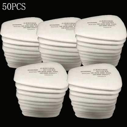 BULK. 5N11 Dust-proof Cotton Filters 501 For 3M 6001 6002 6004 6200 7502 6800 Chemical Respirator Gas Mask Protection