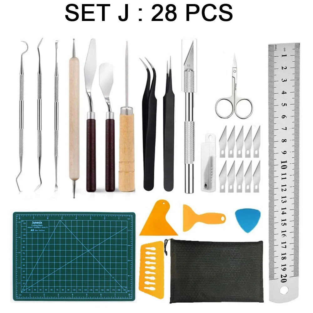 Vinyl and Sicker Weeding Tool Set, DIY Kit. Silhouettes, Cameos, Lettering, Scrapbooking