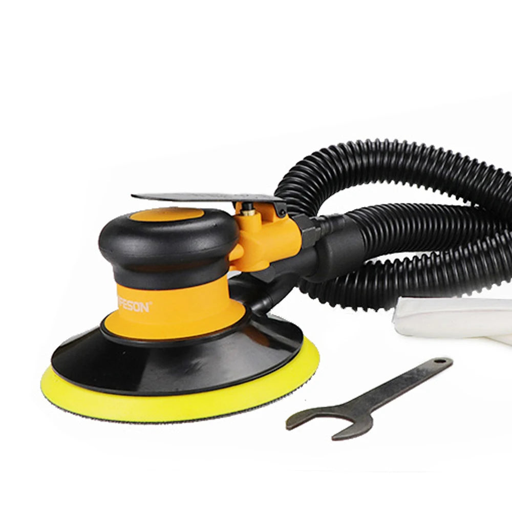 HIFESON Pneumatic Orbital Sander – 5"/6" Air Sander with Vacuum Option, EU Connector