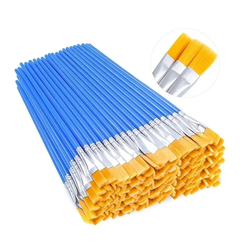 Detail Touch-Up Paint Brush Set – 50pcs Fine Brushes for Automotive Spot Painting & Pinstriping