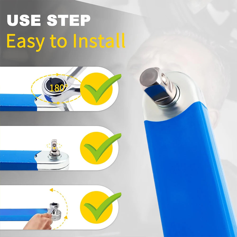 Wrench Tight Space Extension, Professional Zero Offset Tool 1/2 1/4 3/8