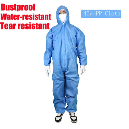 Disposable Dustproof Coverall Suit – Water & Oil Resistant Paint Spray Protection