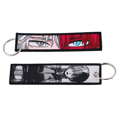 Embroided Keychain - Anime 100 versions, Gensin Impact, Tartaglia, Zhongli, Mavuika, Heavenly Principles and more!