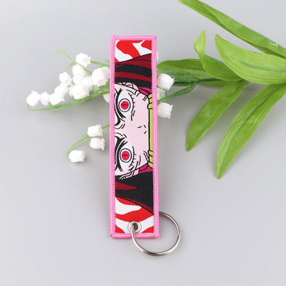 Embroided Keychain - Demon Slayer, Tanjiro Kamado, Kyōjurō Rengoku, Muichiro Tokito, Inosuke Hashibira and more