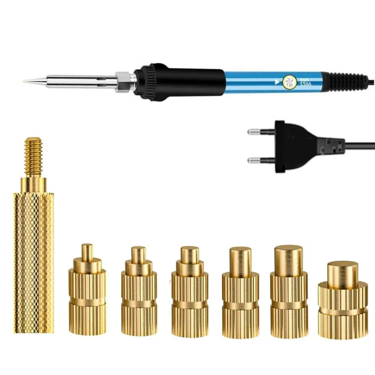 Heat Set Insert Soldering Iron Kit – M2-M6 Brass Threaded Inserts for 3D Printing & Plastic Repair