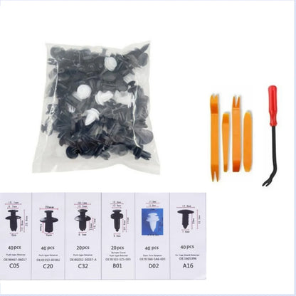 Push Retainer Mixed 13 Sizes Box, Bumper, Door Panel, interior Liner for All Cars & Vans