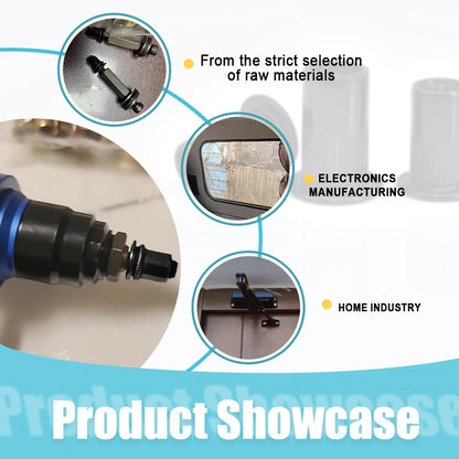 Flat Rivet Nut M3-M12 5-50pcs, Black Carbon Steel, Threaded Rivet Nut Insert