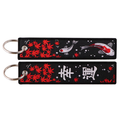 Embroided Keychain - Anime 100 versions, Gensin Impact, Tartaglia, Zhongli, Mavuika, Heavenly Principles and more!