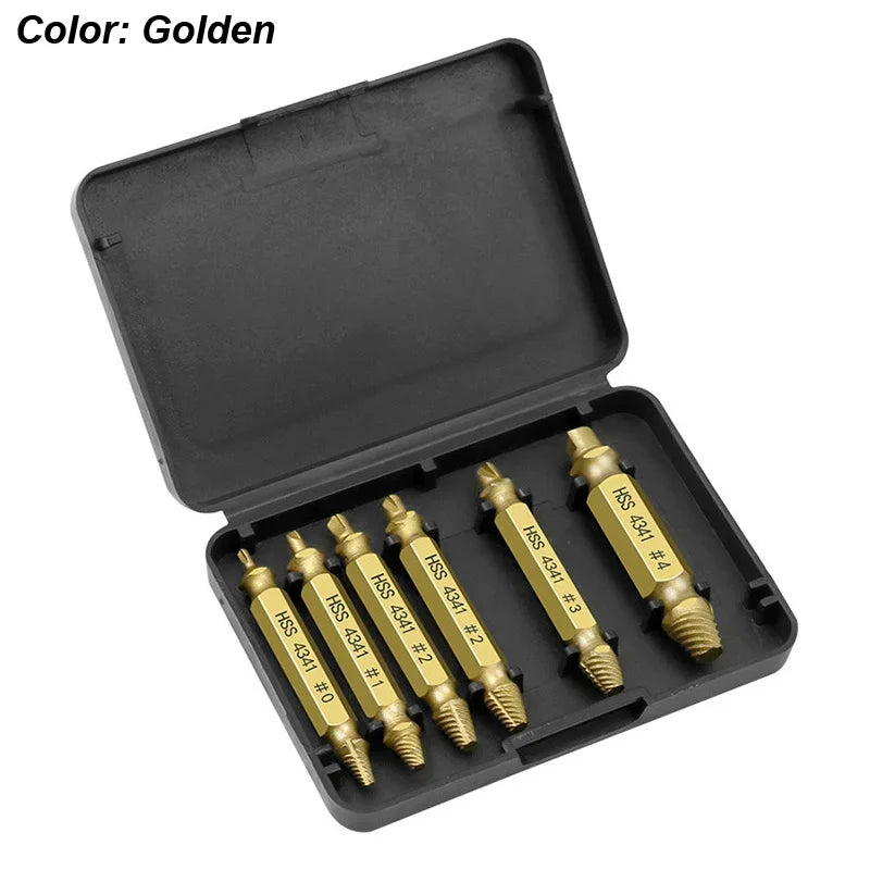 Damaged Screw Extractor Set – HSS Drill Bit Kit for Stripped & Broken Screws