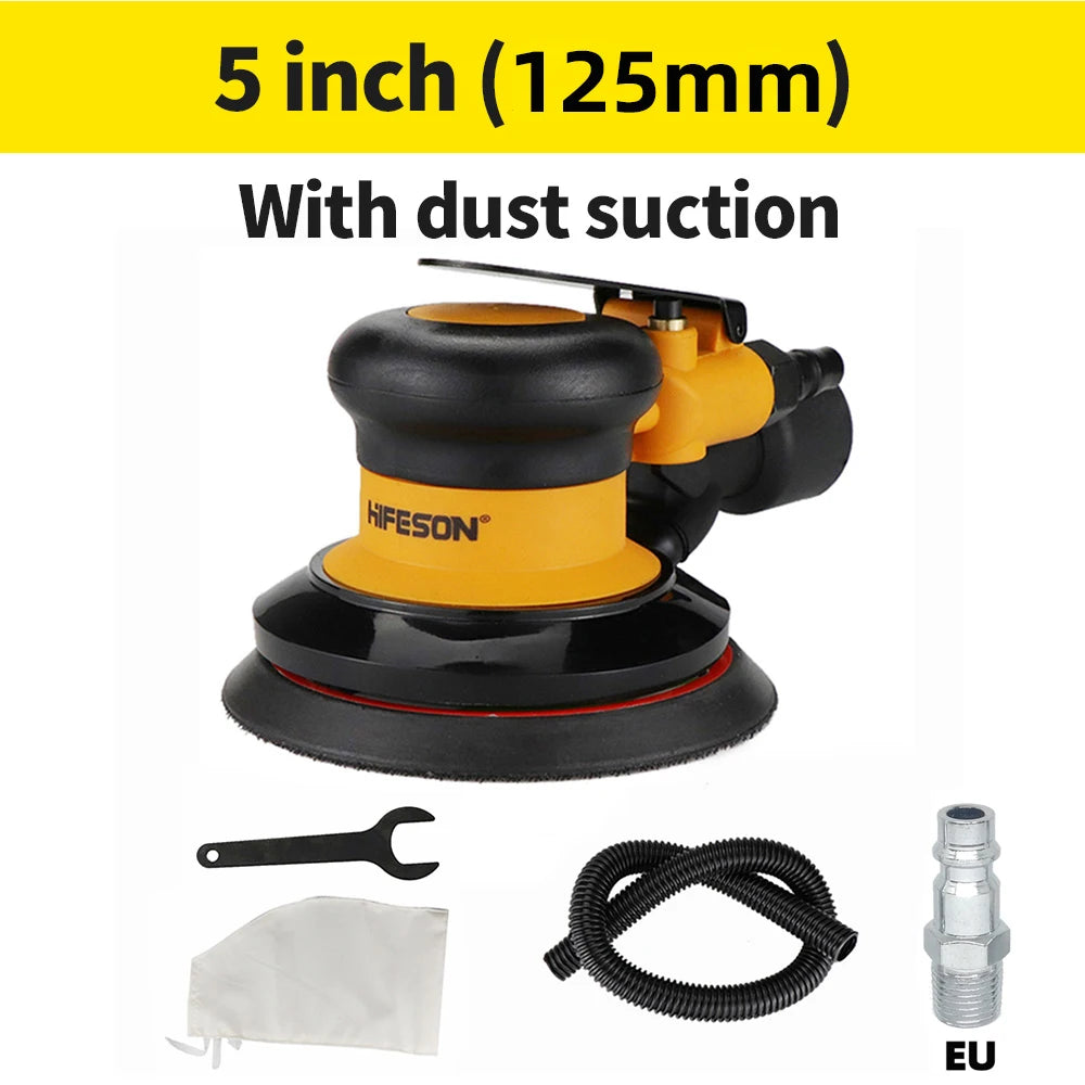 HIFESON Pneumatic Orbital Sander 125/150mm – Accessory Kit