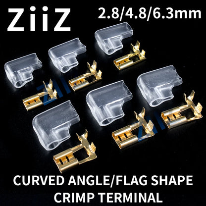 Flag & Right Angle Crimp Terminal Connector Set