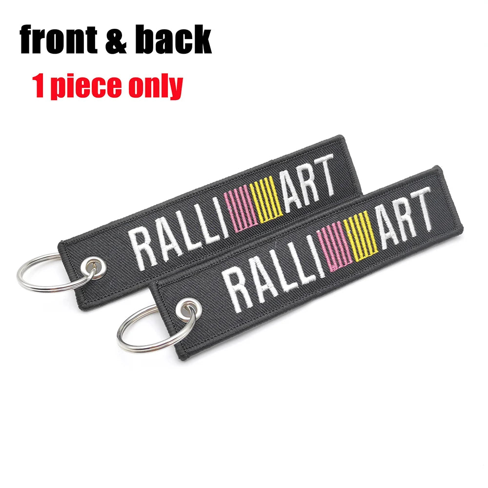 Embroided Keychain - Type R, Eat Sleep Race, HKS, BIRDE, Tein and more!