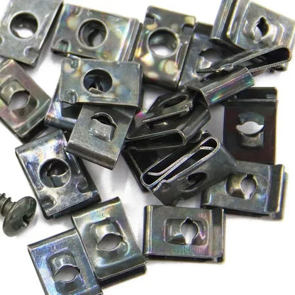 U-Type Metal Screw Clip Fastener Set
