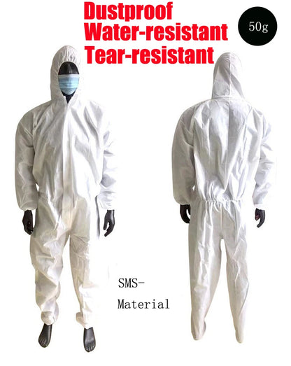 Disposable Dustproof Coverall Suit – Water & Oil Resistant Paint Spray Protection