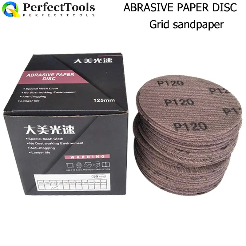 Mesh Disc Sandpaper (Unbranded MIRKA) 125&150mm/5&6 Inch, 80-800Grit 50Pcs