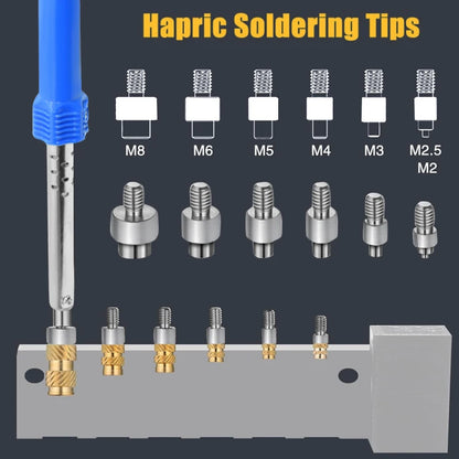 Screw Thread Hot Insert M2/2.5/3/4/5/6 Brass Knurled Nut Implant  for Plastic 3D Printing Assortment Kit