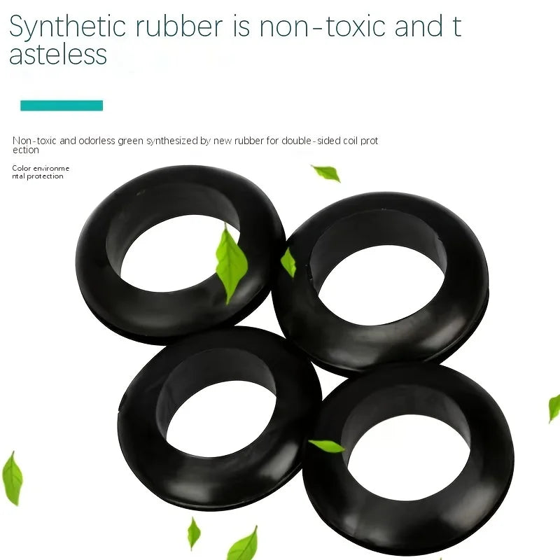 Rubber Washer Seals, Electrical Grommet Electrical, Black O Ring, 8/10/12/14mm, 20/40/60pcs Assortment Kit
